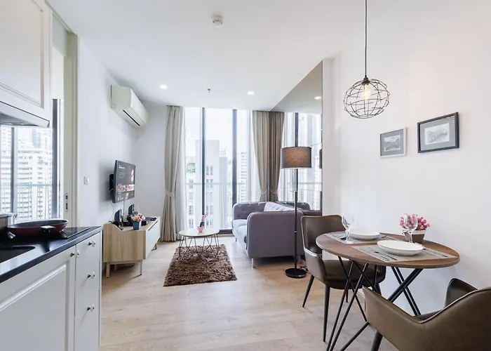 Apartment Modern Luxury Center Of Bkk 5 Mins Bts Asok