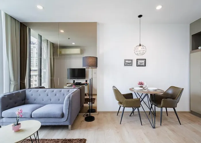 Apartment Modern Luxury Center Of Bkk 5 Mins Bts Asok