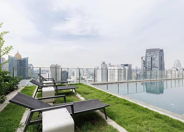 Modern Luxury Center Of Bkk 5 Mins Bts Asok Apartment